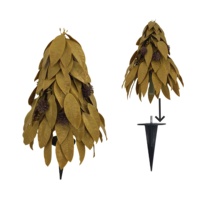Arbre de la Fortune Artificiel Détachable en Plastique, Plante Verte Simulée Pachira Aquatica, Piquets de Sol pour Décoration Extérieure Jiasheng