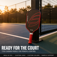 Raquette de pickleball tout-en-un pressée thermiquement en fibre de carbone T700, finition mate K-fiber premium, 230g, 41.5cm, 16mm, pour l'entraînement