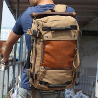 Sac à dos tendance et élégant, grand format, logo personnalisé, imperméable, unisexe, sac de sport antichoc, motif géométrique pour étudiants, camping