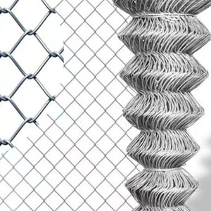 Esgrima de eslabones de cadena de calibre 9 industrial de servicio pesado de 6 pies x 50 pies, acero galvanizado de PVC para jardín, campo agrícola, modelado 3D incluido - Product Image 3