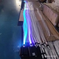 Kit de lumière à fibre optique Led d'usine chinoise 16w 0.75mm Fibres 2 mètres de longueur pour Club Hotel Living Home avec moteur en aluminium