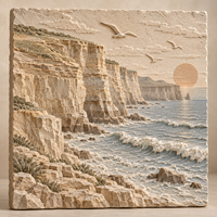 Art mural en grès 3D sur mesure, peinture texturée personnalisée pour la décoration de maisons, hôtels et villas de luxe