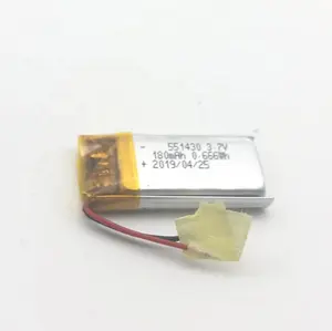 Batterie lithium-polymère, 3.7v, 180mah, 551429/551430 mah, produit pour adulte, haute qualité, 200