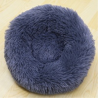 Coussin rond confortable et chaud pour les animaux de compagnie, disponible en plusieurs couleurs, idéal pour la saison d'hiver, vente en gros, livraison gratuite
