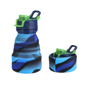 Bouteille d'eau sport pliable en silicone de qualité alimentaire avec bouchon articulé anti-fuite pour les voyages en extérieur – Direct Usine - Product Image 3
