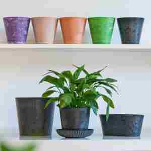 Maceta <span class=keywords><strong>de</strong></span> plástico ecológica para exteriores, maceta suculenta <span class=keywords><strong>de</strong></span> estilo sencillo con moldura <span class=keywords><strong>de</strong></span> compresión <span class=keywords><strong>de</strong></span> efecto <span class=keywords><strong>piedra</strong></span> para jardín - Product Image 3