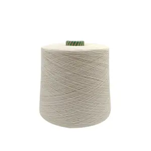 Couleurs personnalisées fil doux et coloré coton 100% peigné 70 30 polyester prix bd organique compact ne 40/1