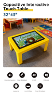 Table interactive intelligente de 43 pouces avec écran tactile Android, jeu numérique électronique, plateau de jeu infini, jeu pour enfants, aluminium