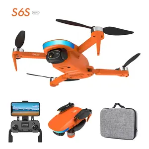 नई S6s मिनी जीपीएस गबन 4k Professinal दोहरी Hd Eis कैमरा प्रकाश प्रवाह 5g वाईफ़ाई Brushless तह Quadcopter आर सी हेलीकाप्टर खिलौने
