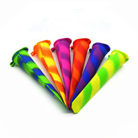 Tubes de fabrication de sucettes glacées sans Bpa de qualité alimentaire avec couvercles, paquet de 6 moules à sucettes glacées maison réutilisables en silicone