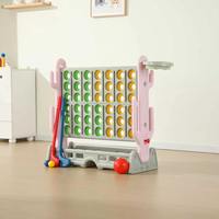 Juego de Ajedrez 4 en Raya para Niños de 4 y 5 Años, Juguete Educativo Interactivo para Padres e Hijos, Juego de Mesa Familiar para Niños para Uso en Interiores
