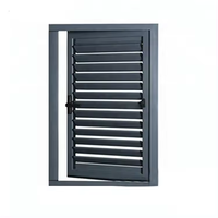 Volets de fenêtre en métal à impact d'ouragan au design moderne Nouvelle persienne en aluminium Jalousie Volets extérieurs Porte Cadre en alliage d'aluminium