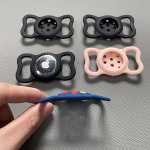 Eraysun <span class=keywords><strong>Silicone</strong></span> per <span class=keywords><strong>Apple</strong></span> airtag tinta unita impermeabile per collare per cani custodia protettiva Anti-perdita per gatti - Product Image 5