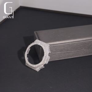 Boîtier de montre en argent sterling 925 avec diamants en moissanite glacés à la mode GA2100, VVS, hip-hop, pour hommes et femmes - Product Image 5