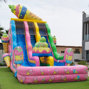 Tobogán inflable con forma de paleta de helado para niños, tobogán acuático inflable para niños. - Product Image 6