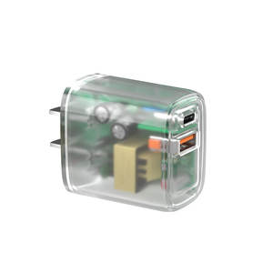 Bon Bon-T01 2026 Meilleure Vente En Gros OEM Chargeur Mural Portable Transparent PD 3.0 20W Type-C + USB QC3.0 avec Protection OTP/OVP - Product Image 1