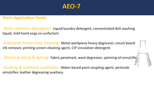 AEO-7 Alcools gras polyéthoxylés HLB12.5, tensioactif non ionique pour la matière première AES, produit chimique industriel - Product Image 2