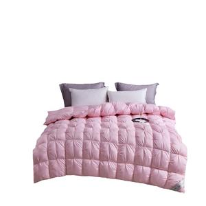 พิมพ์ออกแบบมือเดียวทําผ้าฝ้ายสีขาวหนาห่านลงผ้านวมคลุมเตียง - Product Image 4