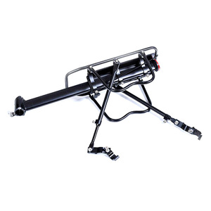 Portaequipajes trasero de aleación de aluminio para bicicleta, desmontable con herramientas, para bicicleta de montaña, equipo para transportar pasajeros incluido - Product Image 2