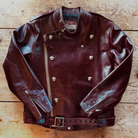 Veste aviateur vintage pour homme, col montant, fermeture asymétrique, boucle métallique, multi-poches, style streetwear