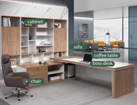 Bureau de direction en forme de L, bureau de direction, bureau de direction, table administrative, bureau de direction pour