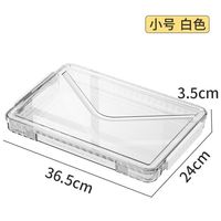 Boîte de rangement portable en PET transparent avec poignée, étui de projet pour papier A4, photos, loisirs créatifs, scrapbooking