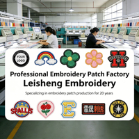 Échantillon rapide : Patchs brodés personnalisés avec logo, à coudre, à coller, thermocollants ou à scratch pour vêtements de mode et ornements quotidiens