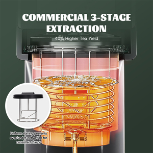Moseener 5L commerciale intelligente macchina per l'estrazione automatica del tè con controllo a un pulsante semplice funzionamento <span class=keywords><strong>nuova</strong></span> attrezzatura da caffè - Product Image 4