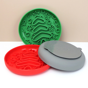 Non-Slip Custom Silicone Dog Lick <b>Mat</b> Pet Slow Food <b>Mat</b> Dog <b>Cat</b> Food Feeding Silicone Bowl - Product Image 5