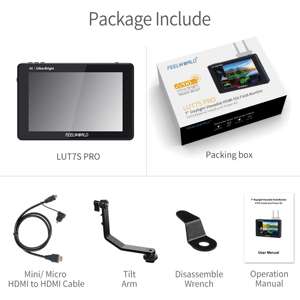 Feelworld Lut7s Pro Tùy Chỉnh Cấu Hình 7 "Máy Ảnh Màn Hình, 2200Nits IPS Màn Hình Cảm Ứng, 4K HDMI Lĩnh vực Màn Hình - Product Image 6