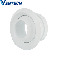 Diffuseurs de ventilation HVAC Ventech en alliage d'aluminium, buse à jet sphérique ronde pour climatiseur