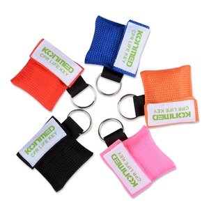 Kit de protección facial <span class=keywords><strong>CPR</strong></span> máscara de PVC de primeros auxilios para protección con bolsa de filtro llavero tamaño mini llavero soporte de logotipo personalizado - Product Image 2