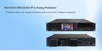 Modulateur IP vers analogique 64-en-1, 32/48/64 canaux, modulateur numérique RF QAM CATV avec multiplexeur-écransseur pour centre de diffusion de télévision par câble