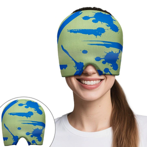 Compresse de glace réutilisable anti-migraine et anti-tension <span class=keywords><strong>pour</strong></span> les maux de tête, bonnet de soulagement de la migraine sans odeur, bonnet rafraîchissant <span class=keywords><strong>pour</strong></span> hommes et femmes - Product Image 6