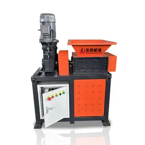 Giá rẻ đôi trục xách tay mini phế liệu kim loại Shredder Máy Nghiền nhựa Ổ cứng Shredder để bán