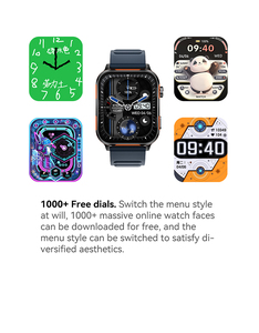 Reloj Inteligente AI Watch 2, Pulseras Inteligentes con Monitoreo de Frecuencia Cardíaca <span class=keywords><strong>24h</strong></span>, Recordatorio de Mensajes, ChatGPT, Seguimiento de Actividad, Reloj Deportivo Inteligente, Resistente al Agua IP68 - Product Image 5