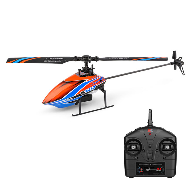 WLtoys XKS Eagle K127 Helicopter 4CH RC 6-axis Gyro Single Blade RC Aircraft Remote Control Helicopter RC Plane RTF