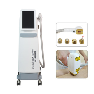 Nouvelle version améliorée : Appareil d'épilation laser à diode verticale 808 nm avec poignée magnétique à 4 têtes, triple refroidissement, épilation permanente, beauté - Product Image 1