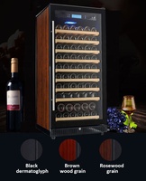 Cave à vin réfrigérée autonome à compresseur, 76 bouteilles, température unique, refroidissement par air, pour vins rouges, blancs et champagne