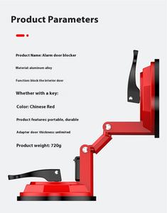 Alarma de Puerta Portátil de Aleación de Aluminio con Diseño Contemporáneo y 5 Años de Garantía para Seguridad en Hoteles, Sirena de Alta Resistencia, Sin Perforaciones - Product Image 2