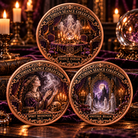 Pièces de monnaie en cuivre fin 999 de 5 oz, style victorien gothique Halloween, en relief 3D, style antique, pièce commémorative de collection, artisanat métallique