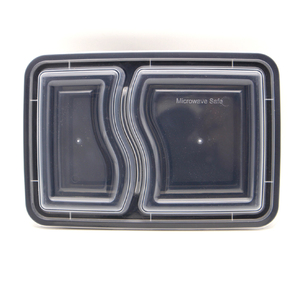 BPA ücretsiz 32 oz <span class=keywords><strong>2</strong></span> bölme gitmek kutuları restoran plastik tek kullanımlık yemek kabı tek PP mikrodalga güvenli - Product Image 3