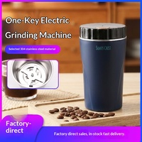 Moulin à café électrique ultra-fin en acier inoxydable, capacité 80g, pour aliments complémentaires, céréales et poudres fines