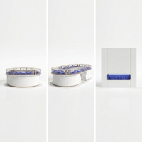 Vitrine à bijoux en acier inoxydable haut de gamme pour diamants et or