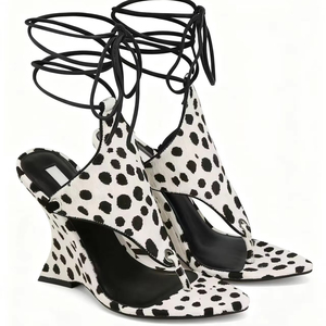 Sandali da donna con <span class=keywords><strong>tacco</strong></span> alto a <span class=keywords><strong>tacco</strong></span> alto da donna con spalline e spalline con spalline larghe scarpe per l'estate e l'autunno - Product Image 1