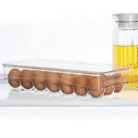 Support pour réfrigérateur, boîte de rangement pour plateau à œufs en plastique, 1 pièce sans Bpa, 21 œufs