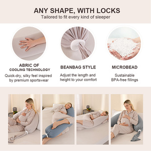 Vente chaude Oreiller Corps Entier En Forme <span class=keywords><strong>De</strong></span> U Oreiller <span class=keywords><strong>De</strong></span> Soutien <span class=keywords><strong>De</strong></span> <span class=keywords><strong>Grossesse</strong></span> Pour Dormir - Product Image 4
