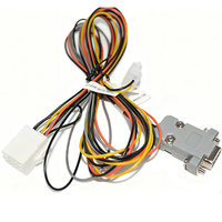 Cable Electrónico Personalizado DB9 RS232 RS485 de PVC con Conductor de Cobre Estañado 20AWG, Paso de 4.2mm, Conector Hembra y Arnés de Cables