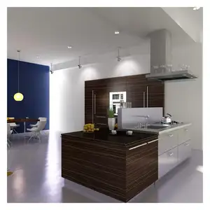 Kitchenette de hotel compacto para venda, pequeno armário de cozinha para hotel italiano