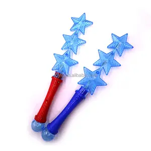 Triple Star Light Up Flashing Wand